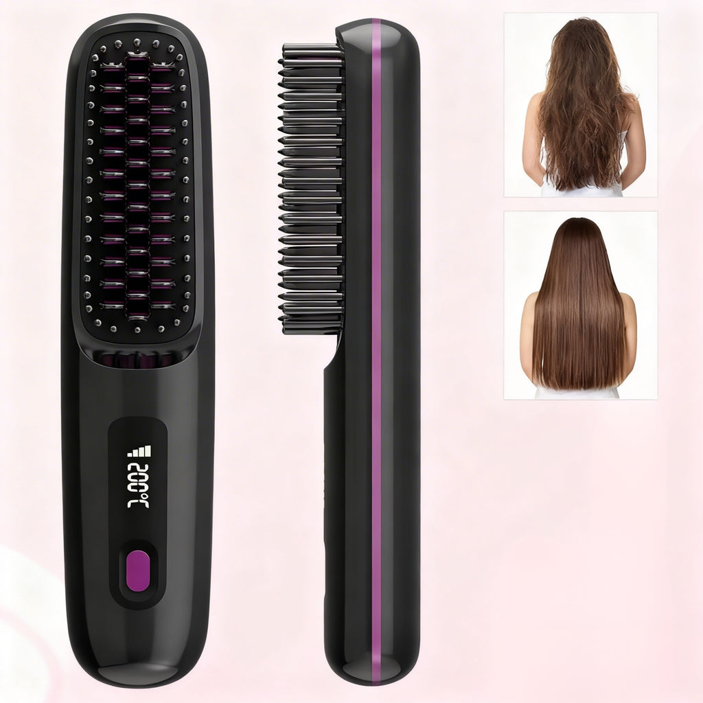 Velisse Mini Cordless Straightening Brush – Slim